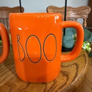 Rae Dunn Orange 'BOO' Mug